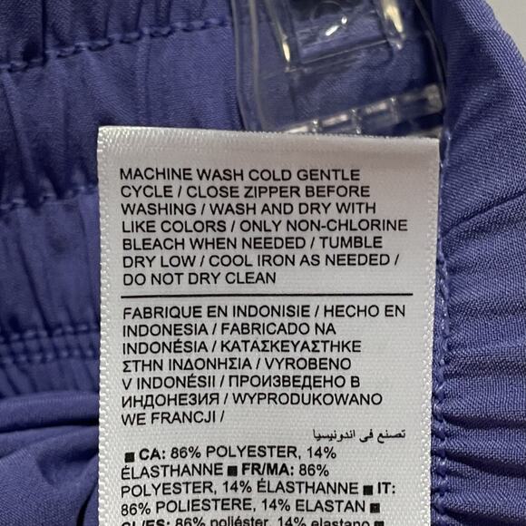 Athleta Lightweight Arrival Pant Size 4 Adonis Purple Cropped Loose Fit Pockets - Picture 7 of 8